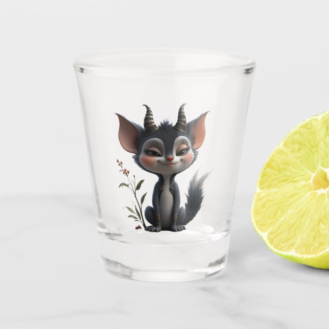 Copo De Shot Moonlit Mischief Forest Spirit of Crimson Bloom.  (Frente)