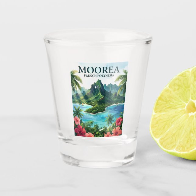 Copo De Shot Moorea Polinésia Francesa (Frente)