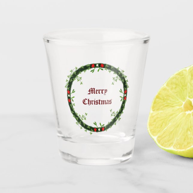 Copo De Shot Morte de Natal Gótica Personalizada (Frente)
