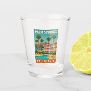 Copo De Shot Motel Viagens vintage Palm Primavera na Califórnia