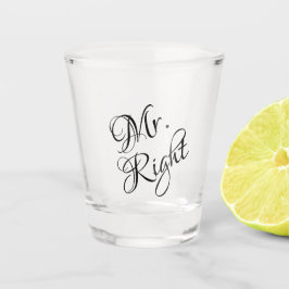 Copo De Shot Mr. Right Wine Charm