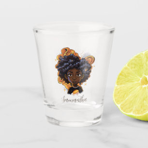 Copo De Shot Mulher Afro-Americana - Irmãos Marrons