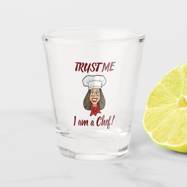 Copo De Shot Mulher Chef (Frente)