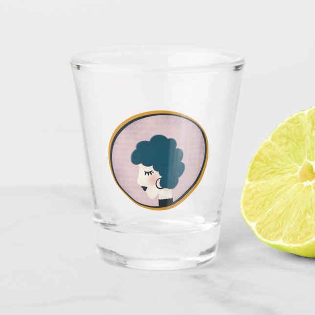 Copo De Shot Mulher no Espelho (Frente)