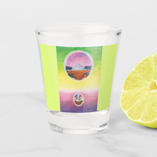 Copo De Shot Mundos de Sonhos de Pirâmide de Dimensões de Water