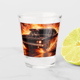 Copo De Shot Músculo Carro Esmagado Queimadura Superalimentado
