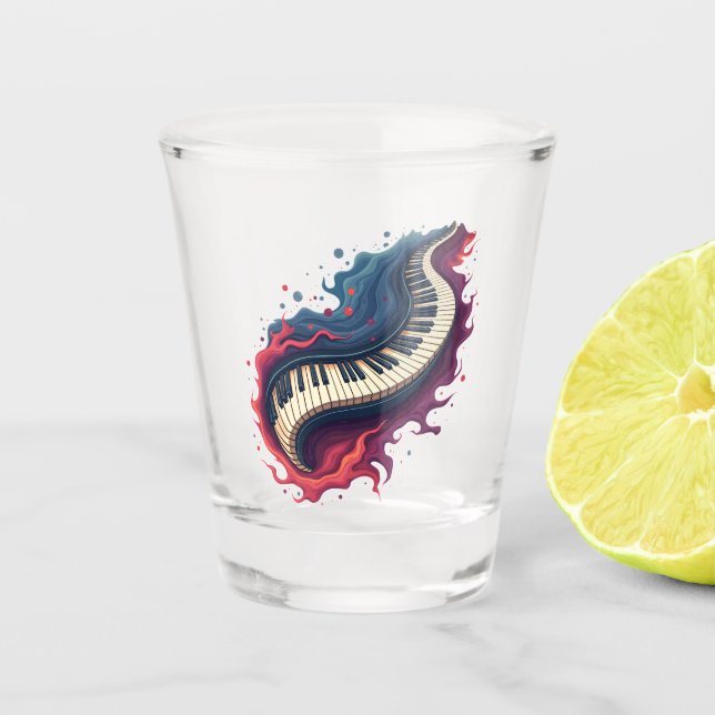 Copo De Shot Music in motion, the curved piano. (Frente)