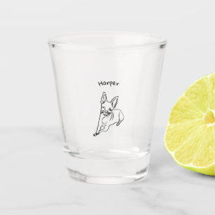 Copo De Shot Na moda Chihuahua: Decor Personalizado de Arte em
