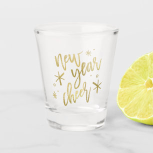 Copo De Shot Na moda Gold Foil Ano Novo