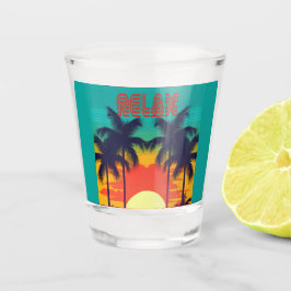 Copo De Shot Na moda RELAX Retro Tropical Cooler