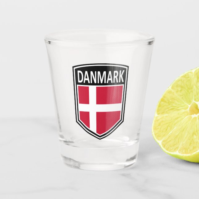 Copo De Shot Nacional - Danmark (Frente)