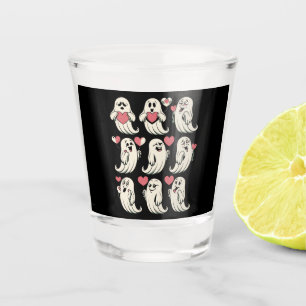 Copo De Shot Namorado Fantasma Fofo Coração Dia dos Namorados C