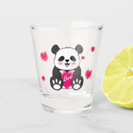 Copo De Shot Namorados Panda no Amor