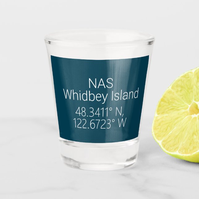 Copo De Shot NAS Whidbey Island Latitude Longitude (Frente)