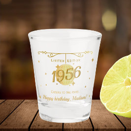 Copo De Shot Nascido em 1956 festa de 70 anos bebidas barware