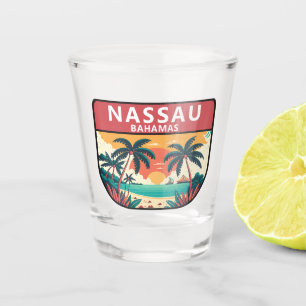Copo De Shot Nassau Bahamas Retro Emblem