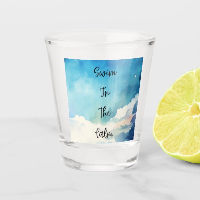 Copo De Shot Natação Na Calma (Frente)