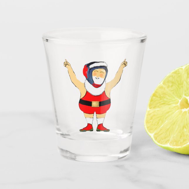 Copo De Shot Natal da Luta Livre (Frente)