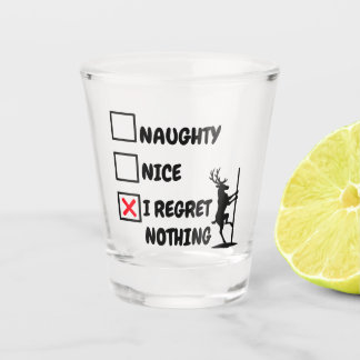 Copo De Shot Natal do Arrependimento do Renas