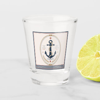 Copo de Shot Náutico Clássico Sailorcore