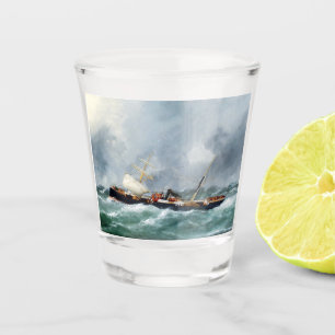 Copo De Shot Navio à vela a vapor Finsbury 1881