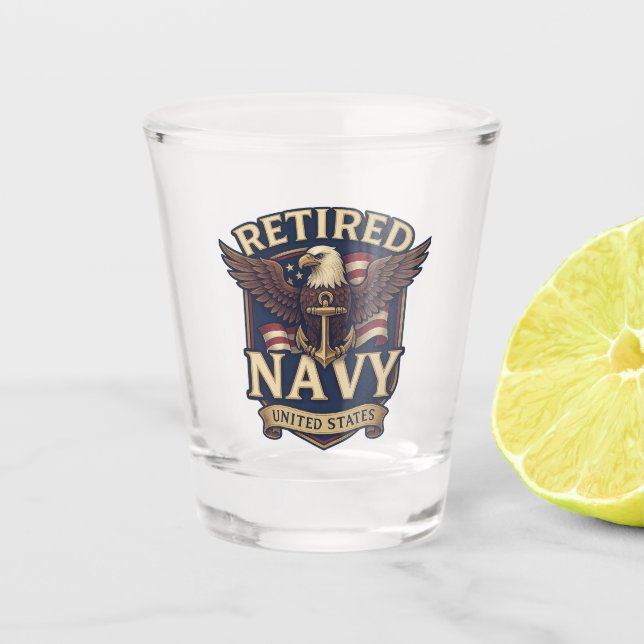 Copo De Shot Navy USN Veteran (Frente)