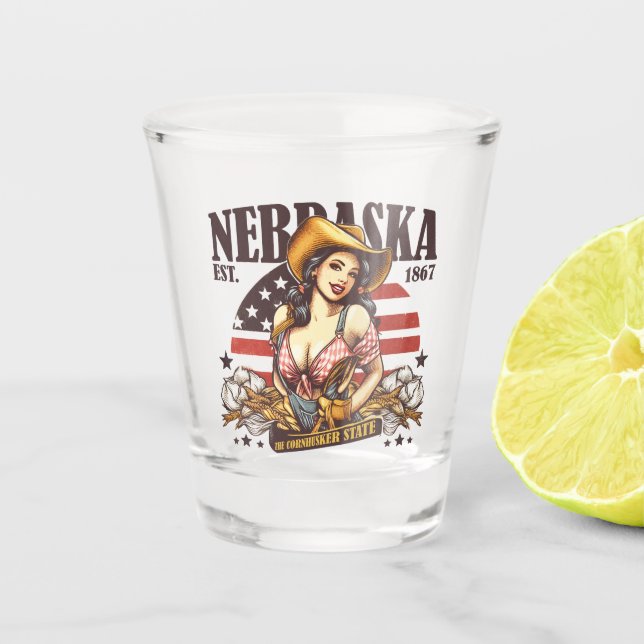 Copo De Shot Nebraska The Cornhusker State (Frente)