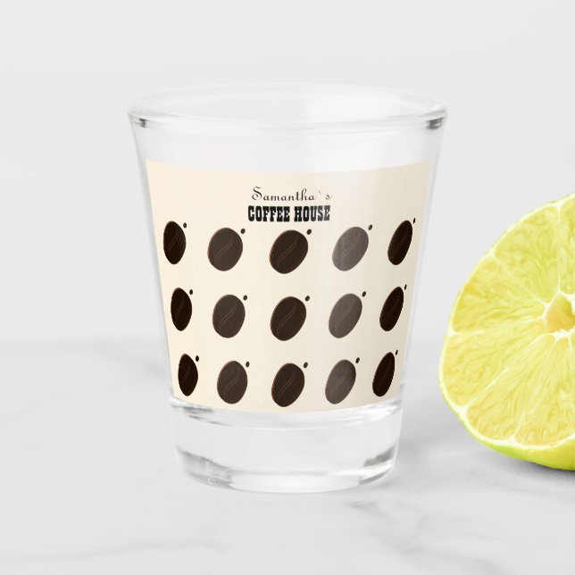 Copo De Shot Negócio Profissional Marca Café  (Frente)