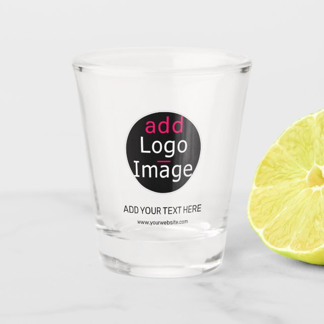 Copo De Shot Negócios Personalizáveis Modernos (Frente)