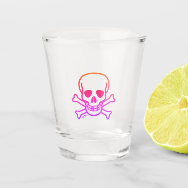Copo De Shot Neon Skull shot glass (Frente)