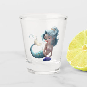 Copo De Shot Nerina – A Gentil Sereia dos Sonhos de Coral. 