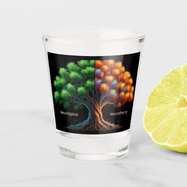 Copo De Shot Neurotípico vs. Neurodiverso (Frente)