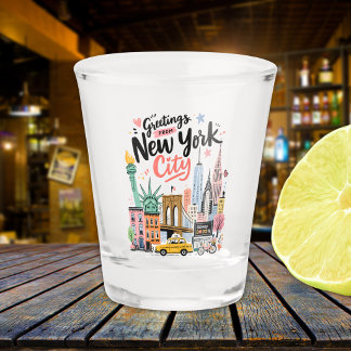 Copo De Shot New York City NYC Skyline Souvenir