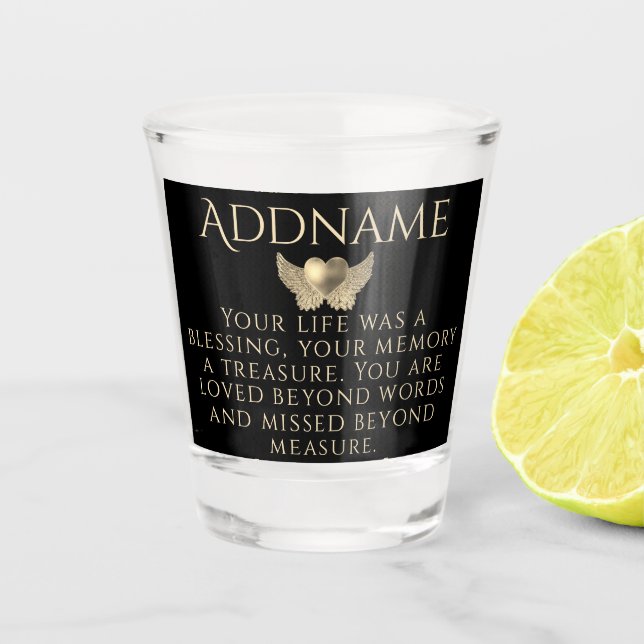 Copo De Shot No Loving Memory Message (Frente)