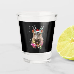 Copo De Shot Noite de Natal Hippo Fiona Hippopotamus Lover