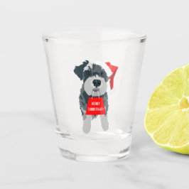 Copo De Shot Noite de Santa Hat - Miniatura Fofa de Natal Schna