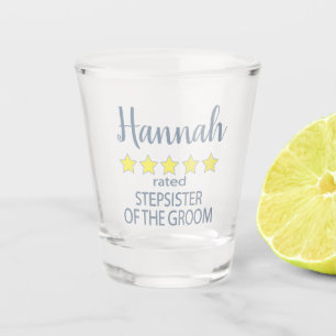 Copo De Shot Noiva & Corte de Honra 5 Estrelas Irmã do Noivo