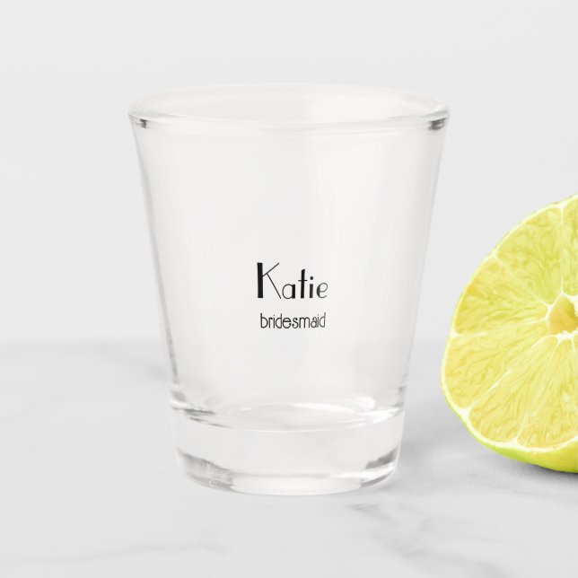 Copo De Shot Noiva & Damas de Honra Personalizadas (Frente)