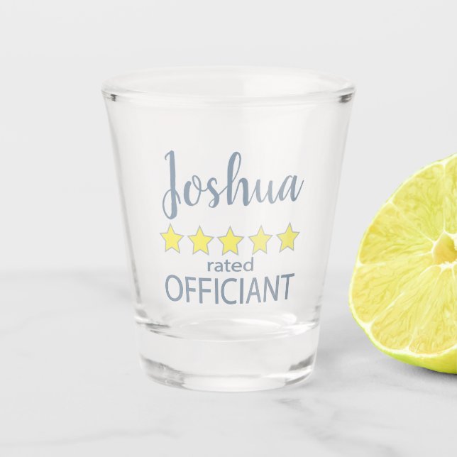 Copo De Shot Noiva e Casamento 5 Estrelas Oficiante (Frente)