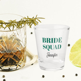 Copo De Shot Noiva Esmeralda Verde Casamento Equipe Personaliza