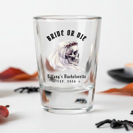 Copo De Shot Noiva ou Morra Crânio de Esqueleto Halloween Despe