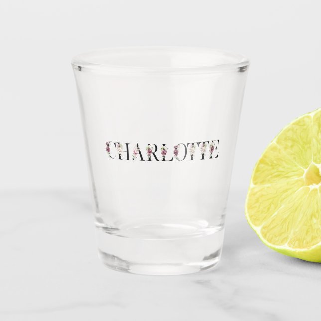 Copo De Shot Nome Charlotte (Frente)