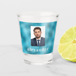 Copo De Shot Nome da foto do oceano azul