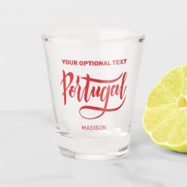 Copo De Shot Nome e texto personalizados Portugal
