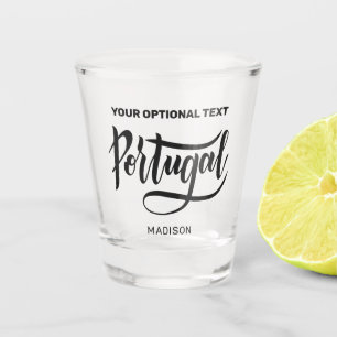Copo De Shot Nome e texto personalizados Portugal