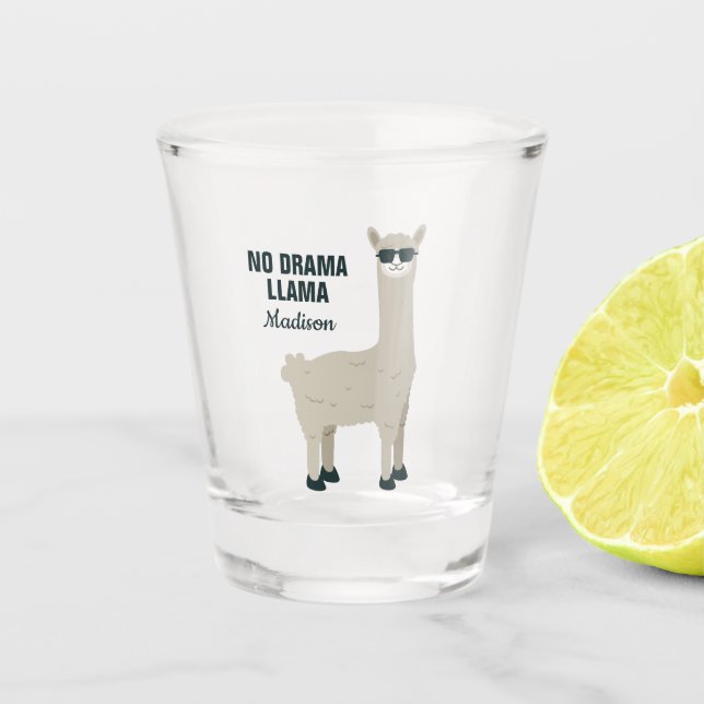 Copo De Shot Nome Legal Llama shotglass (Frente)