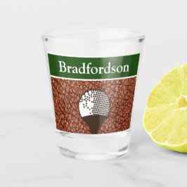 Copo De Shot Nome Na moda Golfers Masculine Brown Faux Leather