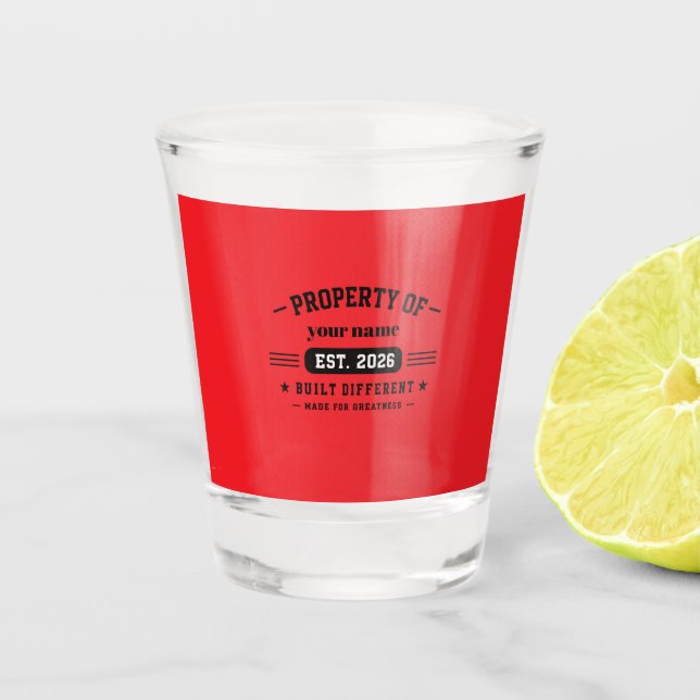 Copo De Shot nome personalizado (Frente)