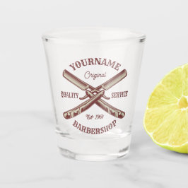 Copo De Shot NOME Personalizado Barber Hetero Razor Barbershop