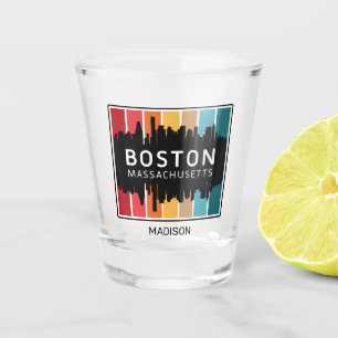 Copo De Shot Nome Personalizado Boston Massachusetts